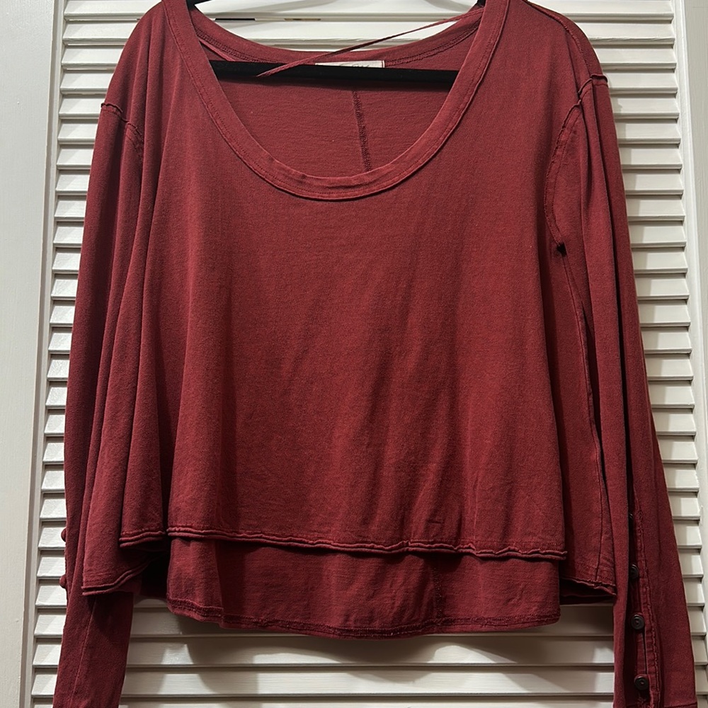 We The Free Scoop Neck Long Sleeve T-shirt